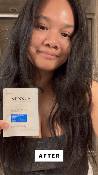 Calaor after using the Nexxus Humectress Intensely Hydrating Masque